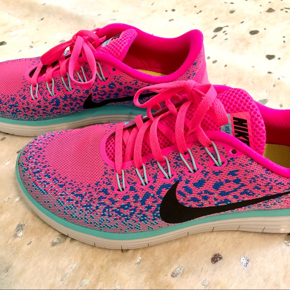 Pink Speckled Nikes